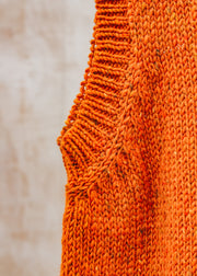 Howlin' Cosmic Spiele Vest Jumper in Orange Dreams