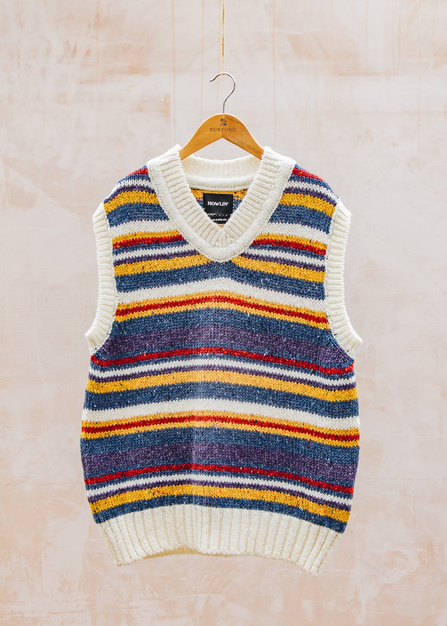 John Smedley Cosmic Wind Vest Jumper in Mix Up