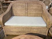 Burford Garden Co. Nzuri Two Seater Classic Sofa Foam Seat Cushion in Beige