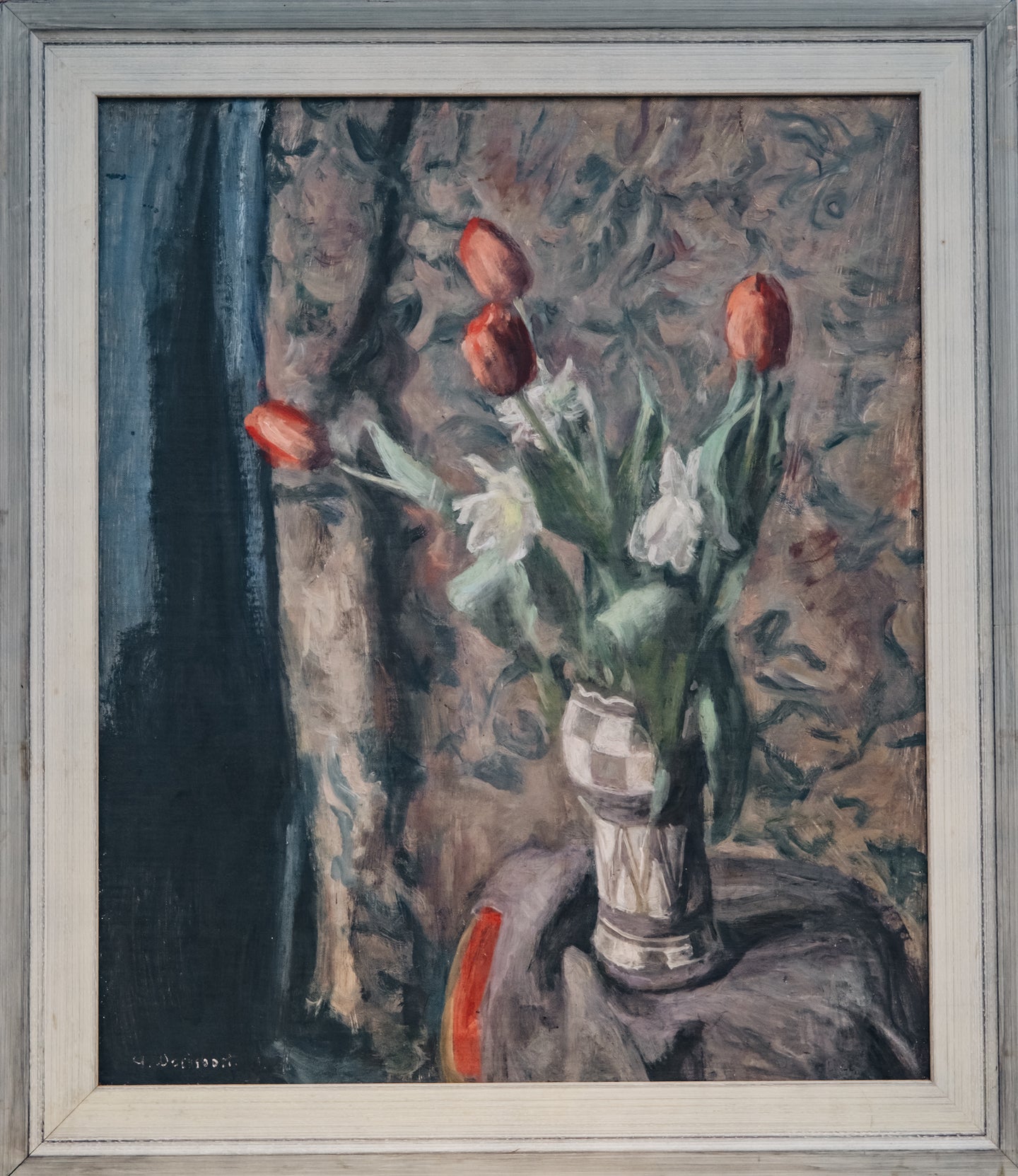 Still Life of Tulips and Daffodils