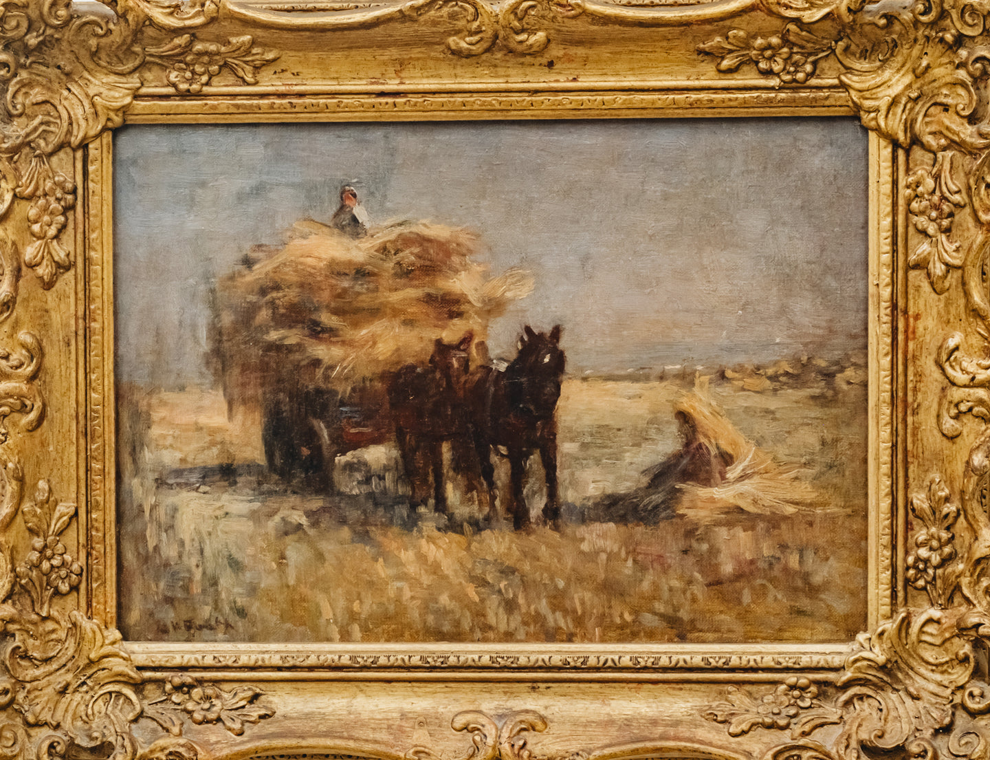 Haycart with Horses 