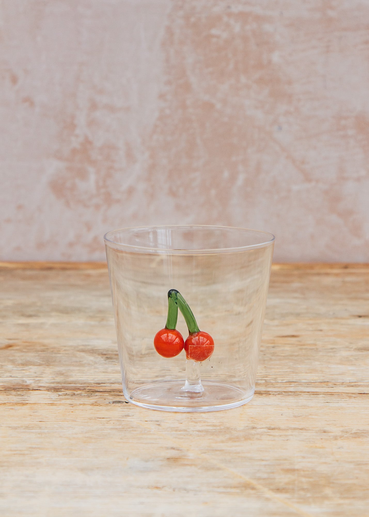 The Braided Rug Co. Cherries Glass Tumbler