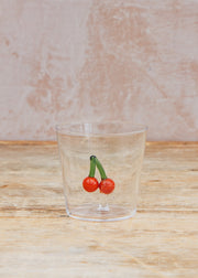 The Braided Rug Co. Cherries Glass Tumbler