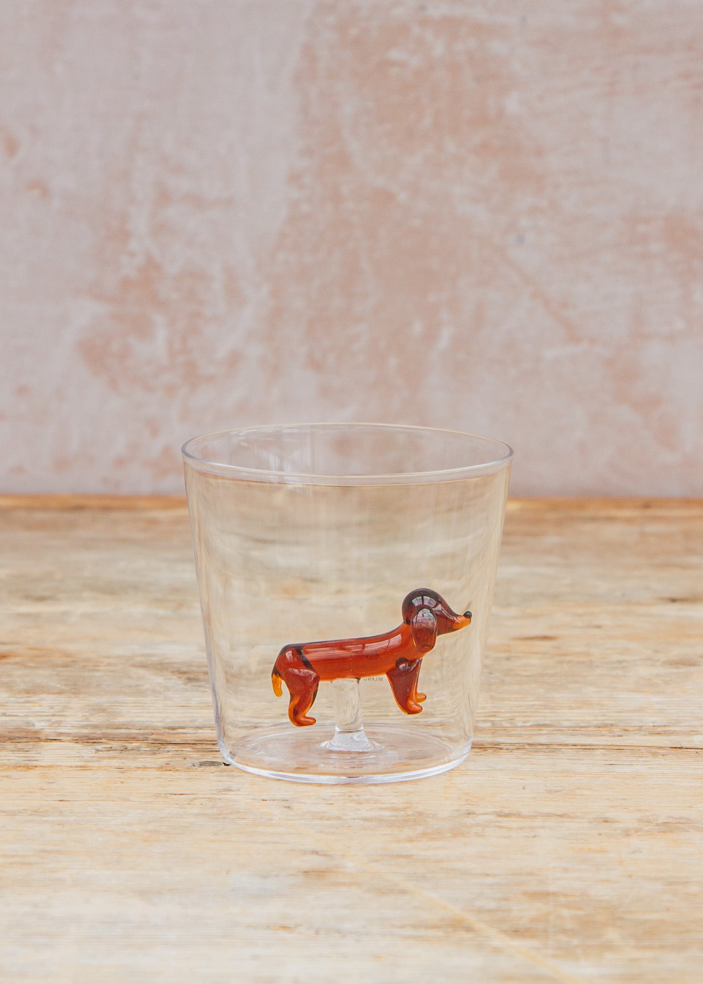 The Braided Rug Co. Dachshund Dog Glass Tumbler