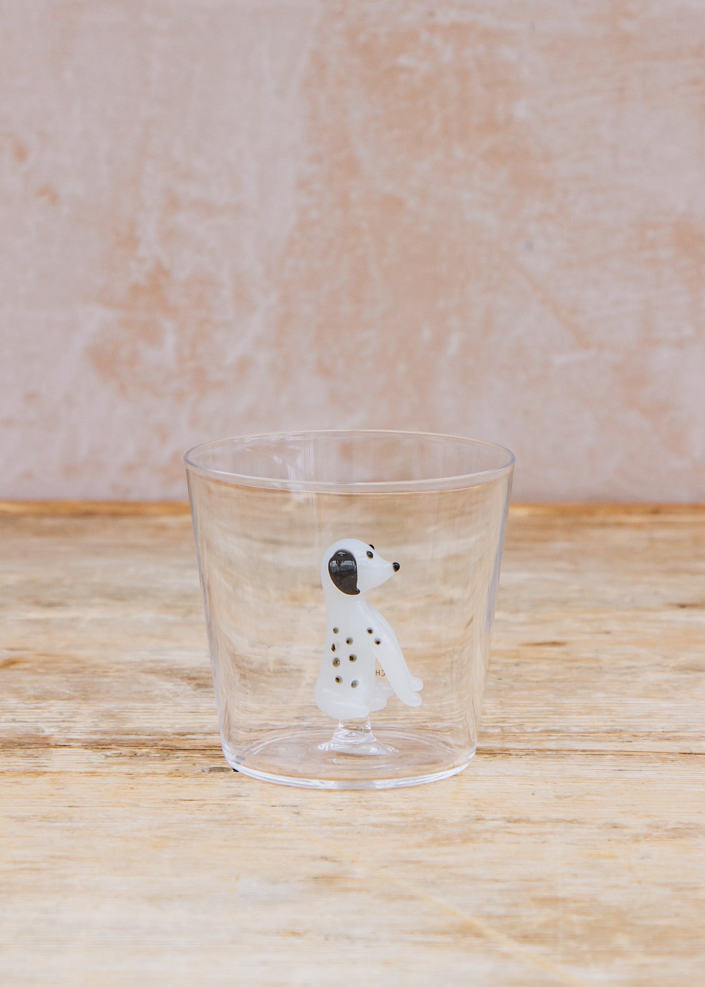 The Braided Rug Co. Dalmation Dog Glass Tumbler