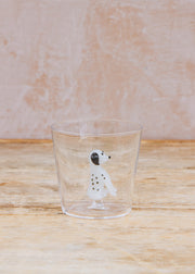 The Braided Rug Co. Dalmation Dog Glass Tumbler