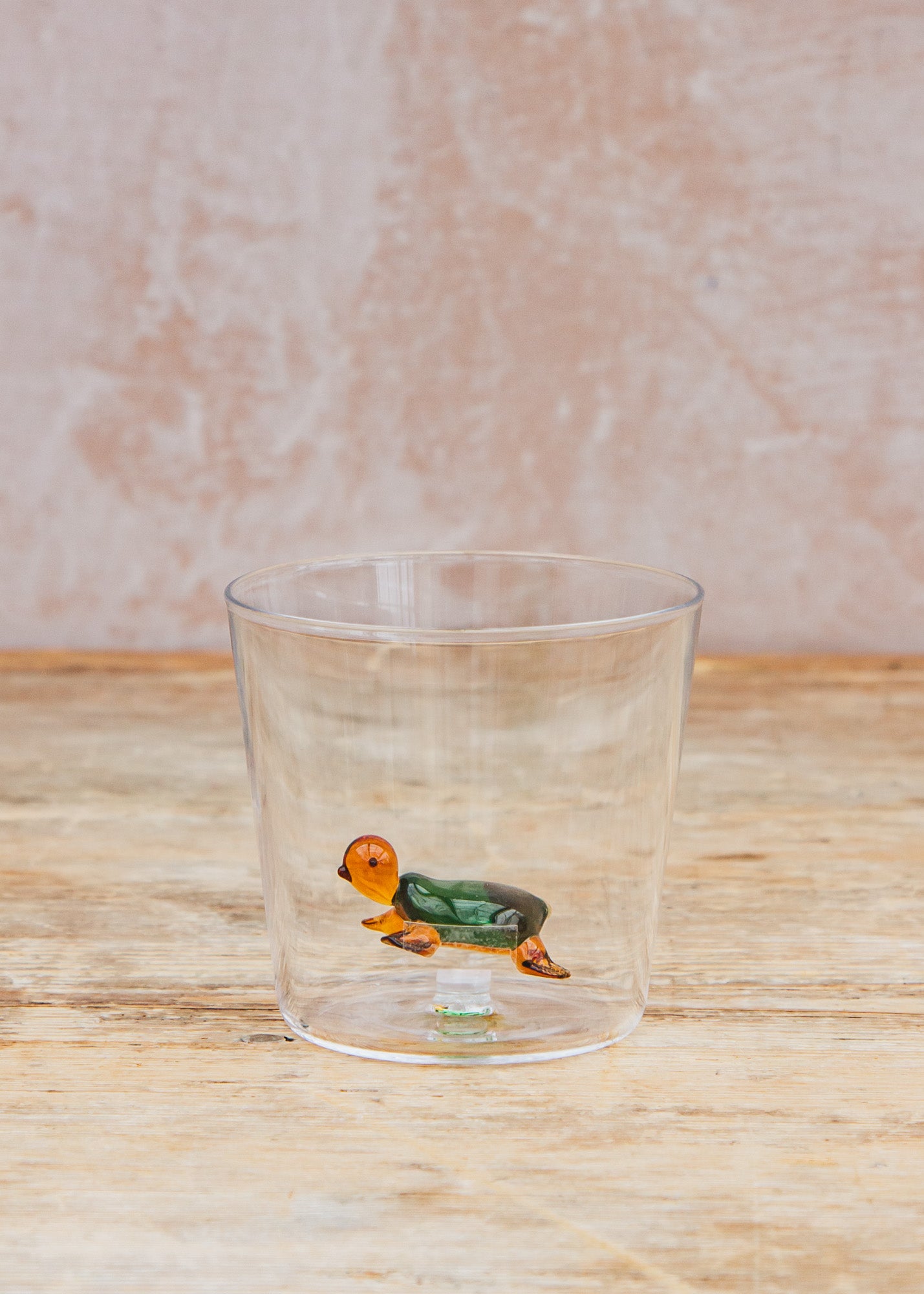 Ivan Ros Green Turtle Animal Farm Glass Tumbler