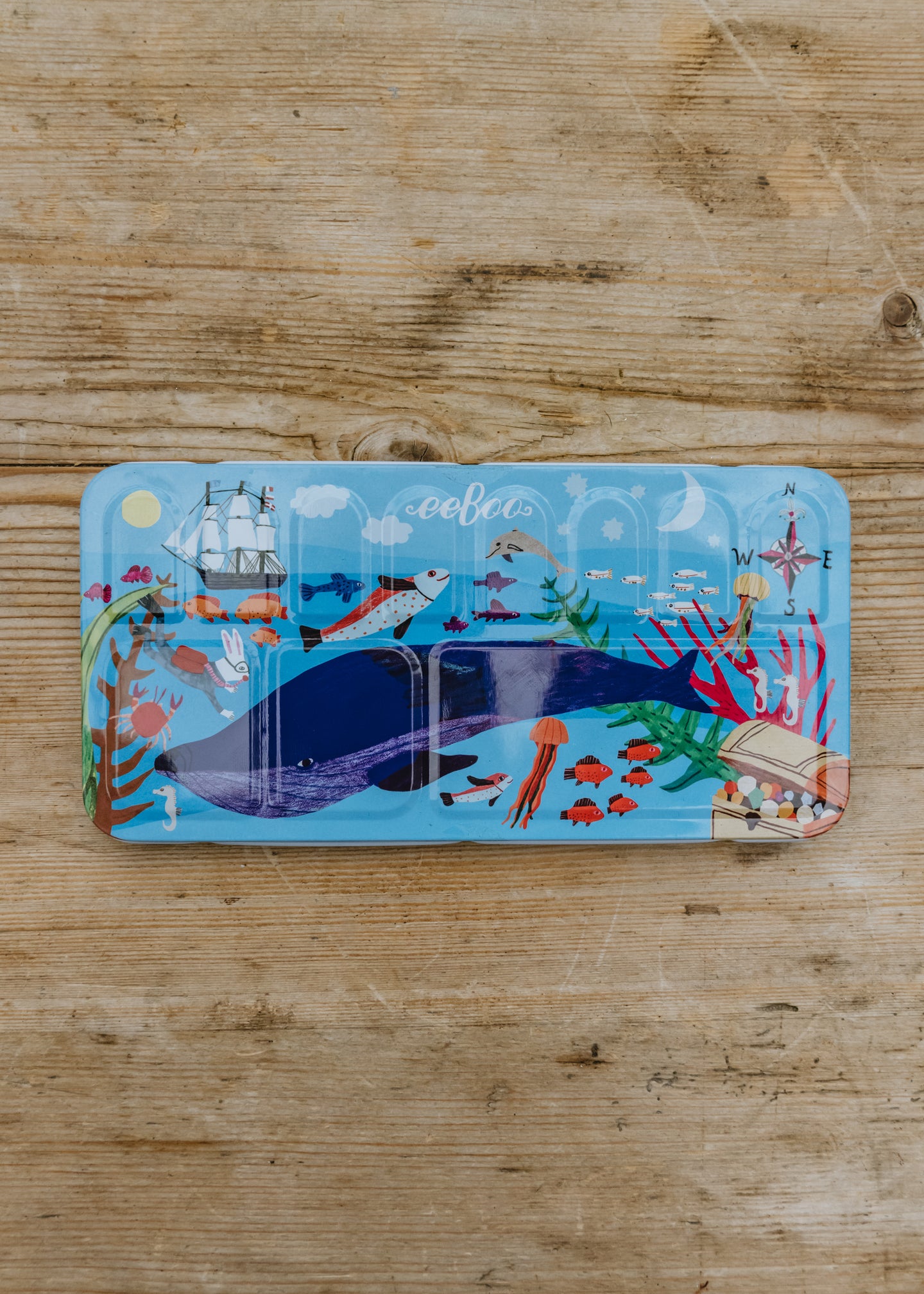 Eboo Eboo In The Sea Watercolours in Tin Box