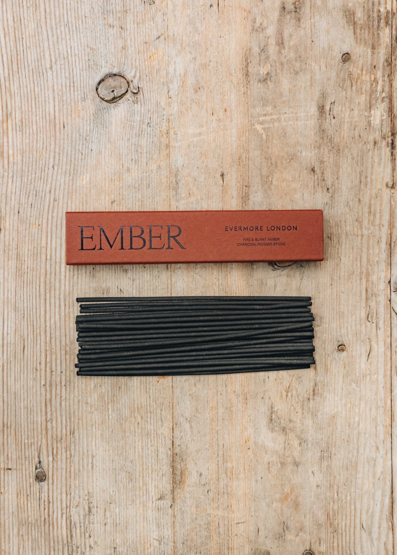 Evermore Incense Sticks in Ember, Fire and Burnt Amber