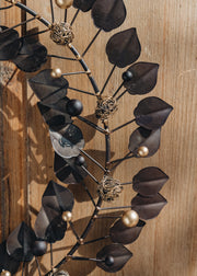 Nkuku Nkuku Ishana Wreath in Antique Brass Detail