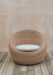 Isodora Lounge Chair in Natural with Cushion