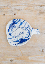 Blue Splatter Garlic Grater