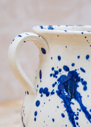 Ivan Ros Blue Splatter Large Jug, 1.3L
