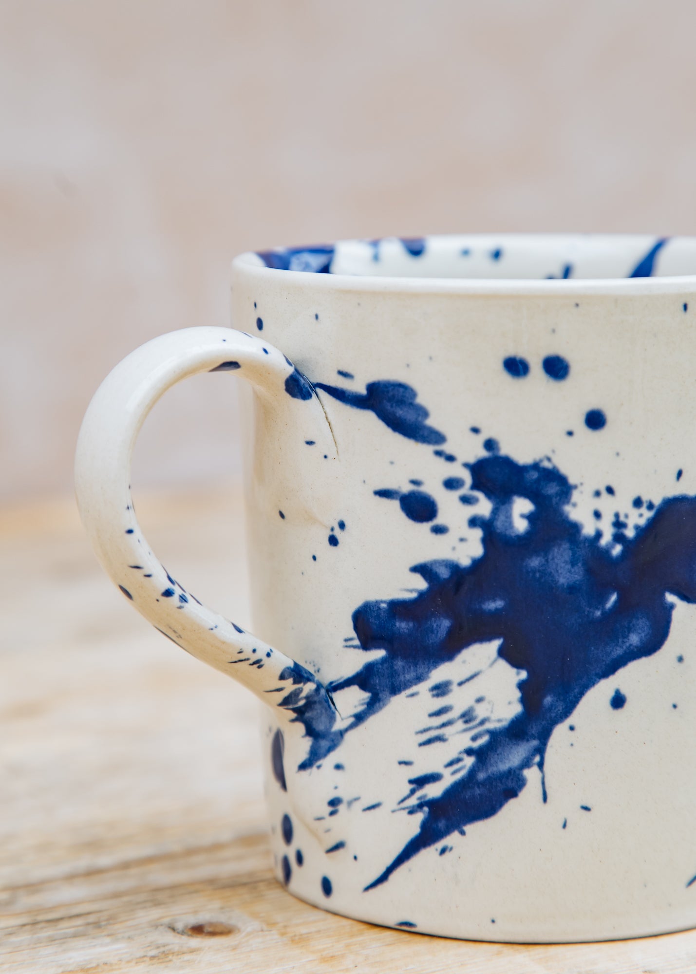 Ivan Ros Blue Splatter Mug