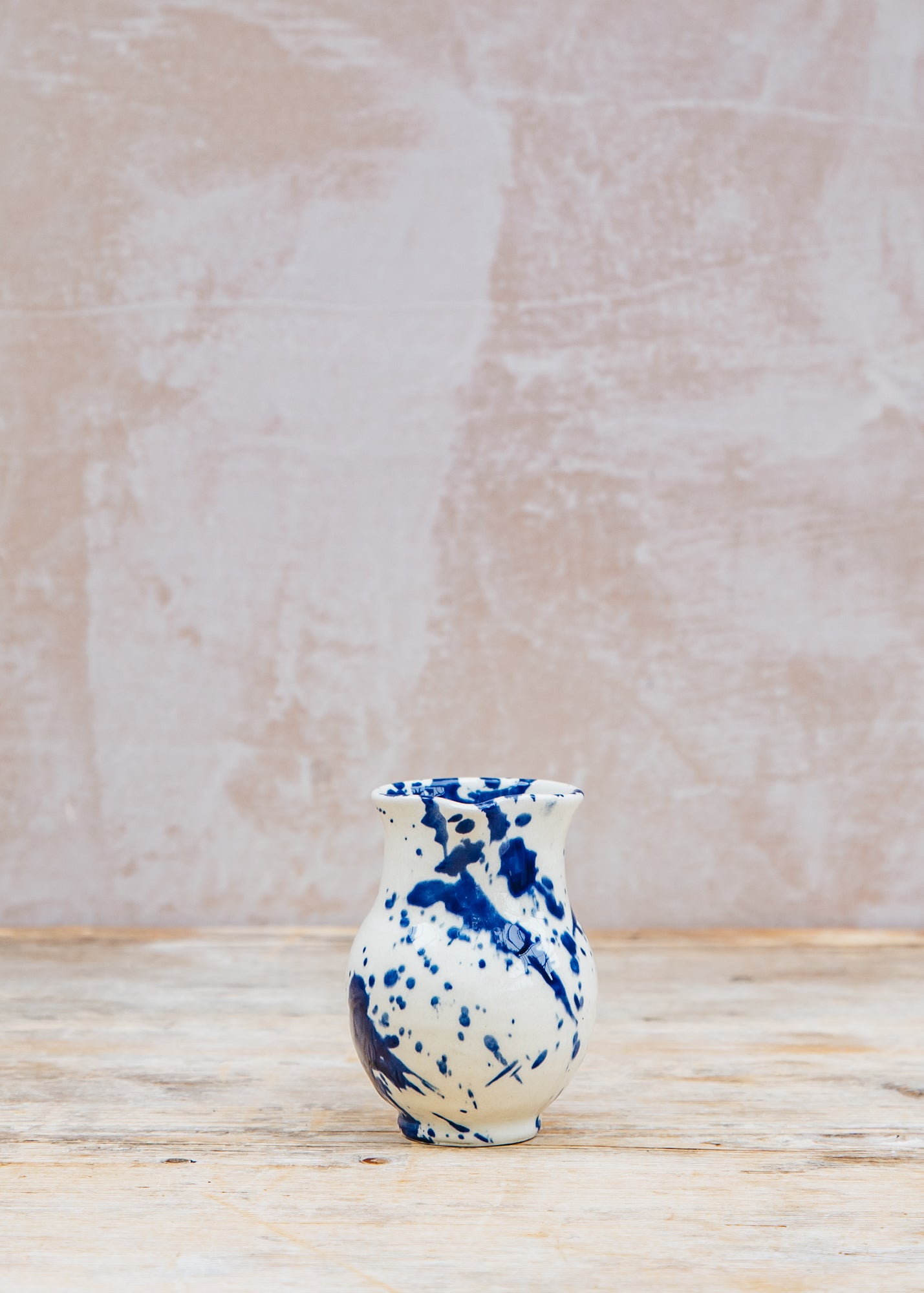 Ivan Ros Blue Splatter Small Milk Jug