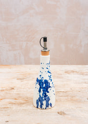Ivan Ros Blue and White Splatter Olive Oil Drizzler