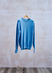 Johnstons of Elgin 100% Cashmere Sky Blue Jumper - M