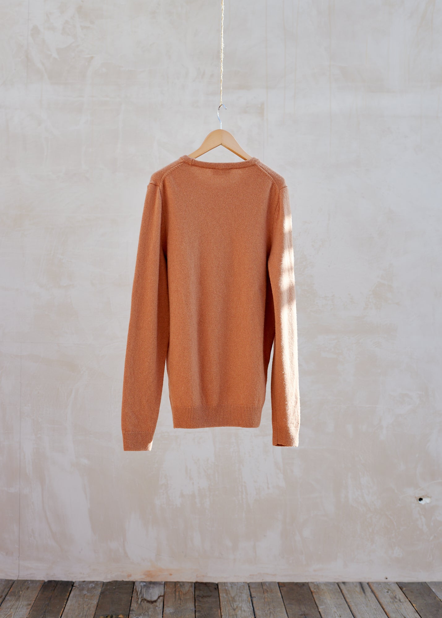 John Smedley Wool & Cashmere Burnt Orange Crewneck - M