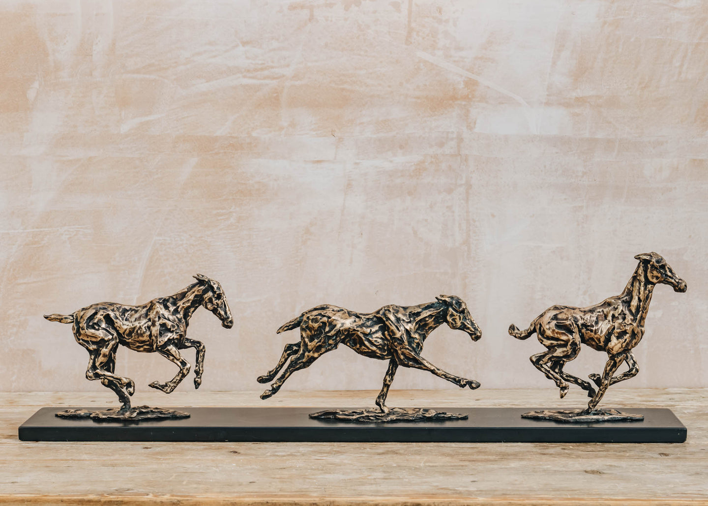 Galloping Horse Series I, II, III by Jane Shaw