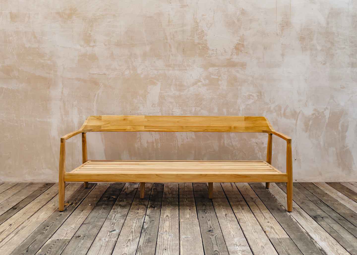 Jati Kebon Teak Tofino Sofa with Cushions