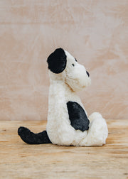 Jellycat Bashful Black and Cream Puppy