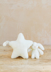 Bashful Cream Bunny with Musical Pull
