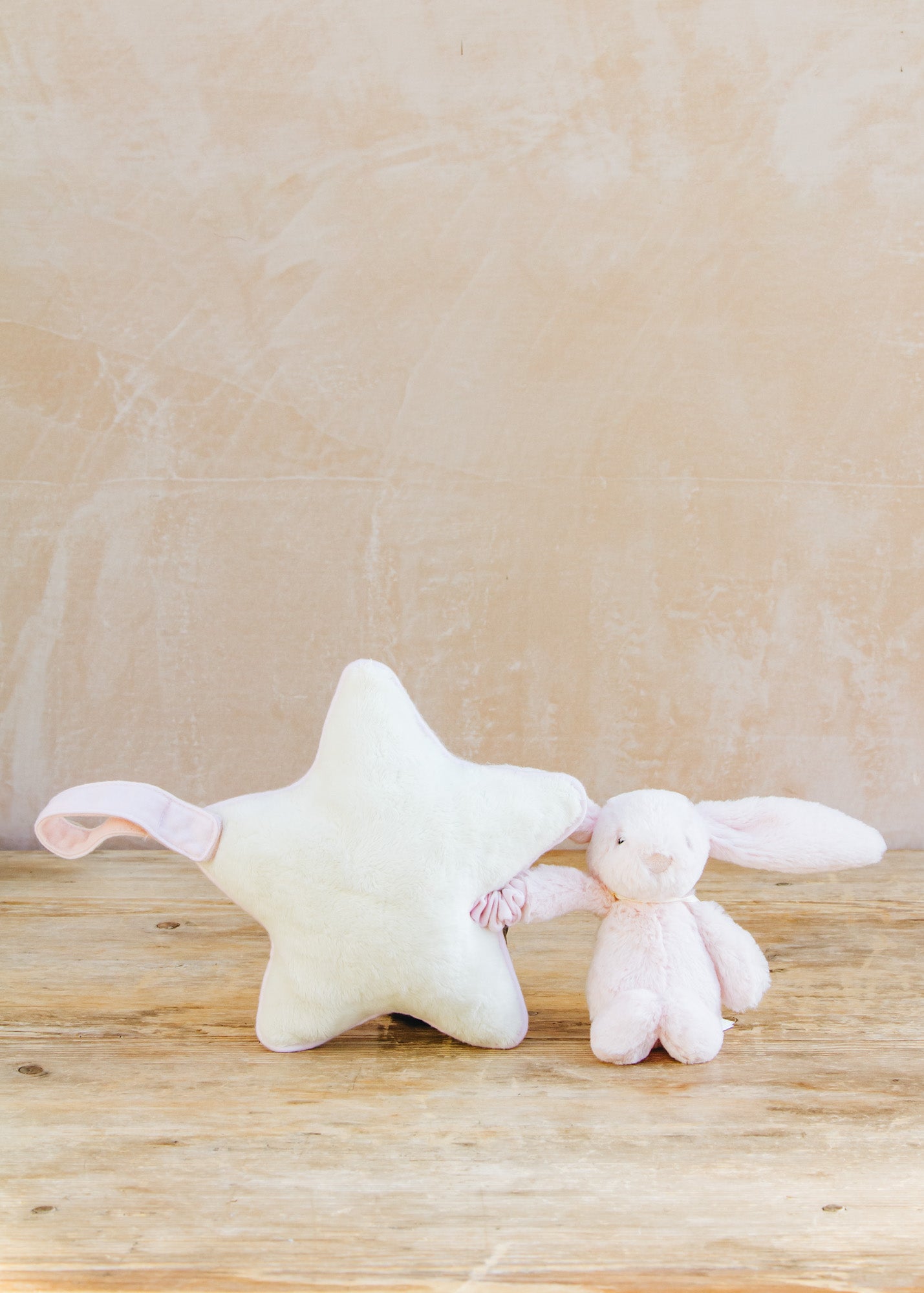 Bashful Pink Bunny with Musical Pull