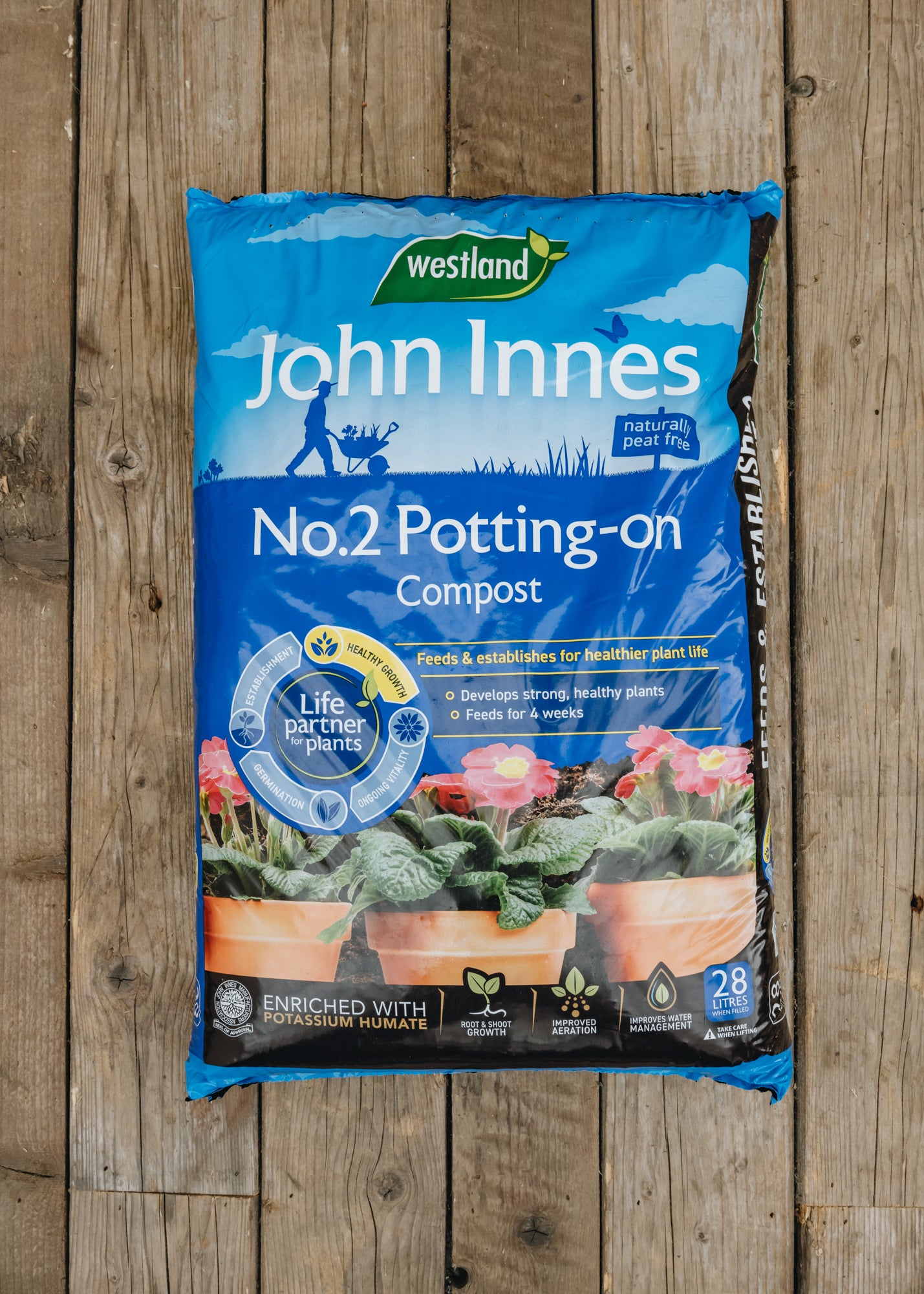 Westland John Innes No.2 Peat-free Compost - 28l