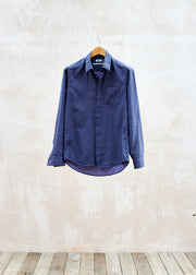 Kenzo Patterned Purple Cotton Shirt 