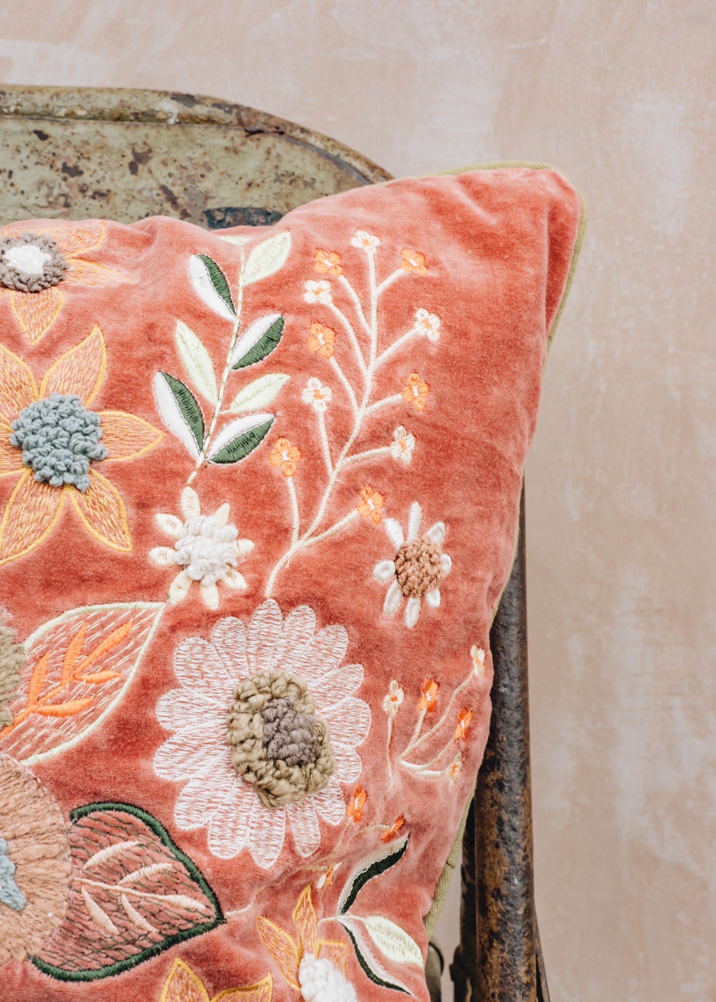 Quote Copenhagen Kanika Square Rose Garden Cushion