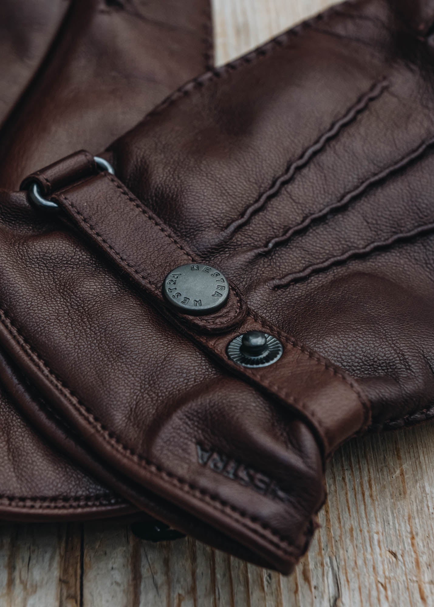 Hestra Hestra Kastanj Brown Leather Gloves