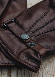 Hestra Hestra Kastanj Brown Leather Gloves