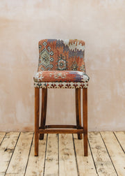 Low Kilim Bar Stool, Style D