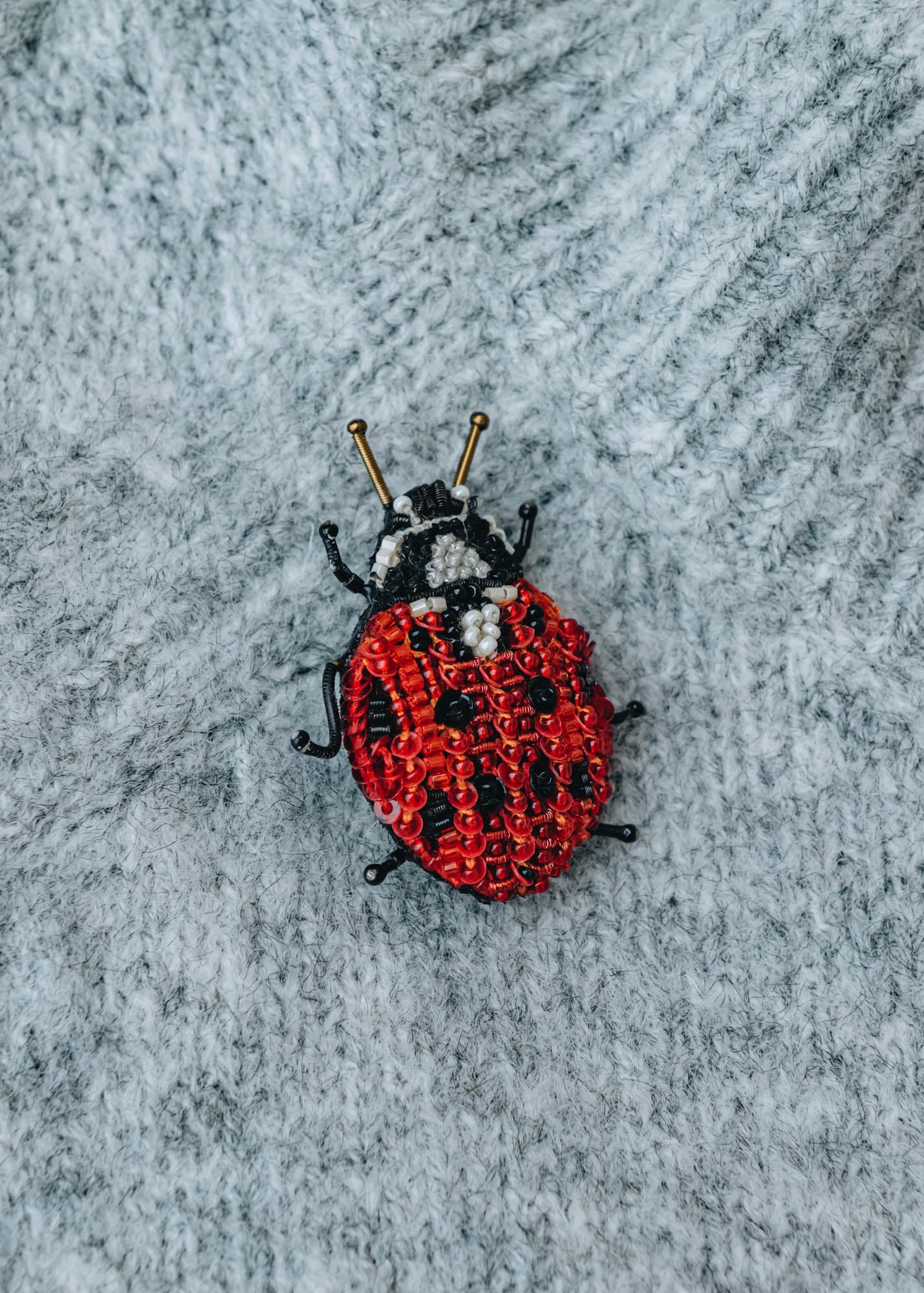 Trovelore Lady Bug Beetle Brooch