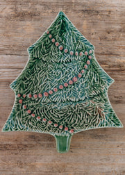 Large Christmas Tree Serving Bowl