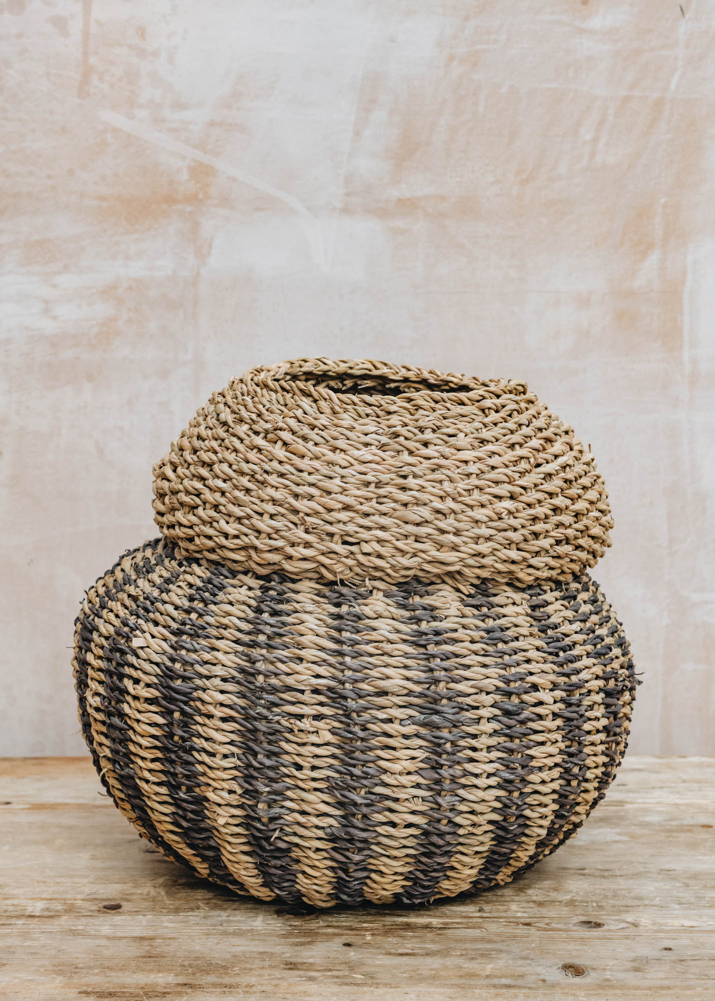 Large Dudley Vase Shaped Basket in Brown