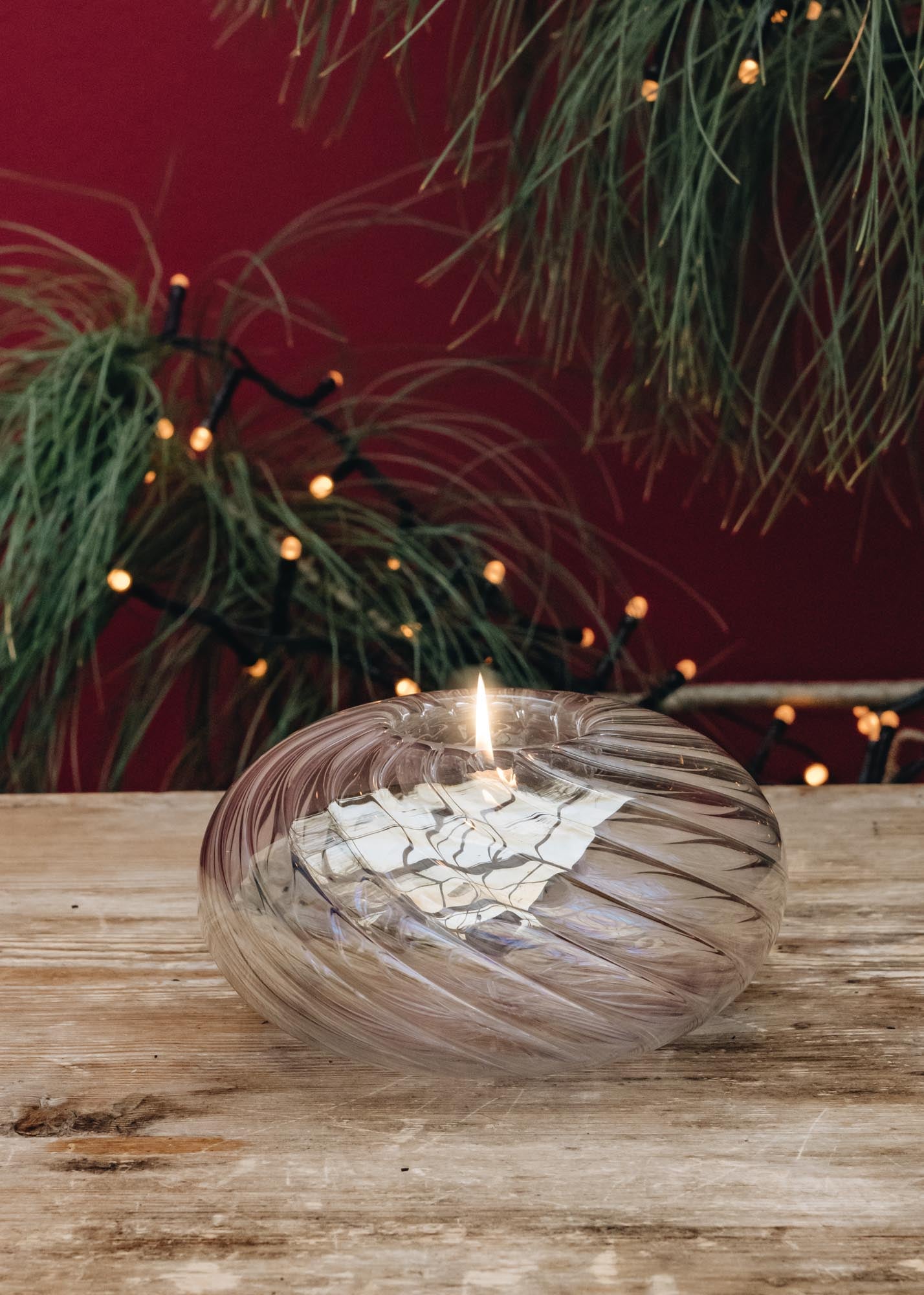 Large Jewel Votive Candle Holder in Pearl