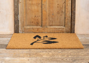 Large Natural Coir Doormat with Burford Leaf