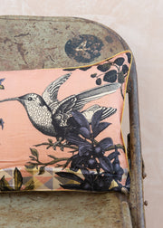 Le Monde Sauvage Bestiare Cushion in Hummingbird