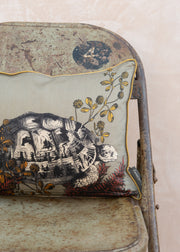 Le Monde Sauvage Bestiare Cushion in Tortue
