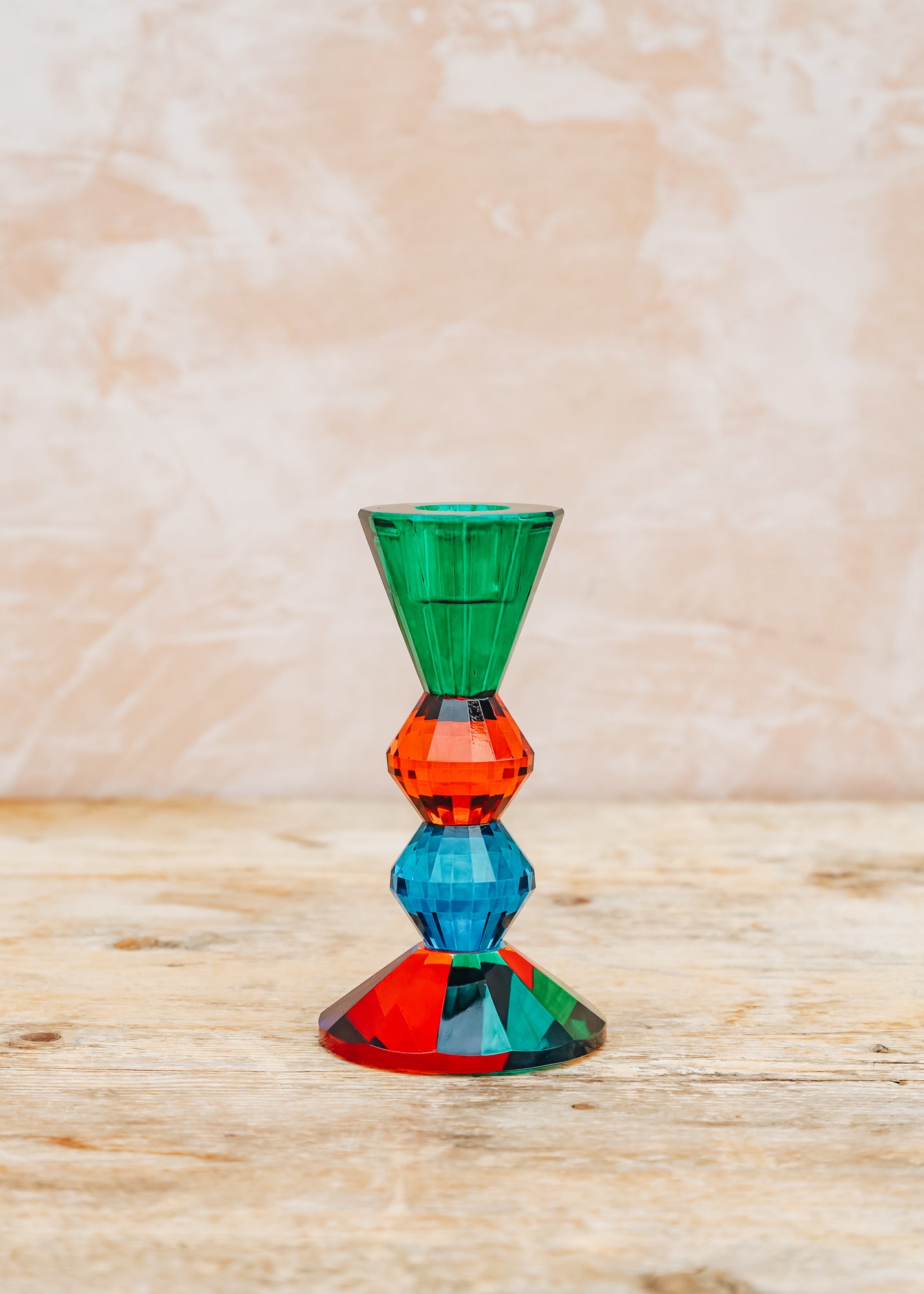 Crystal Candle Holder, 14cm