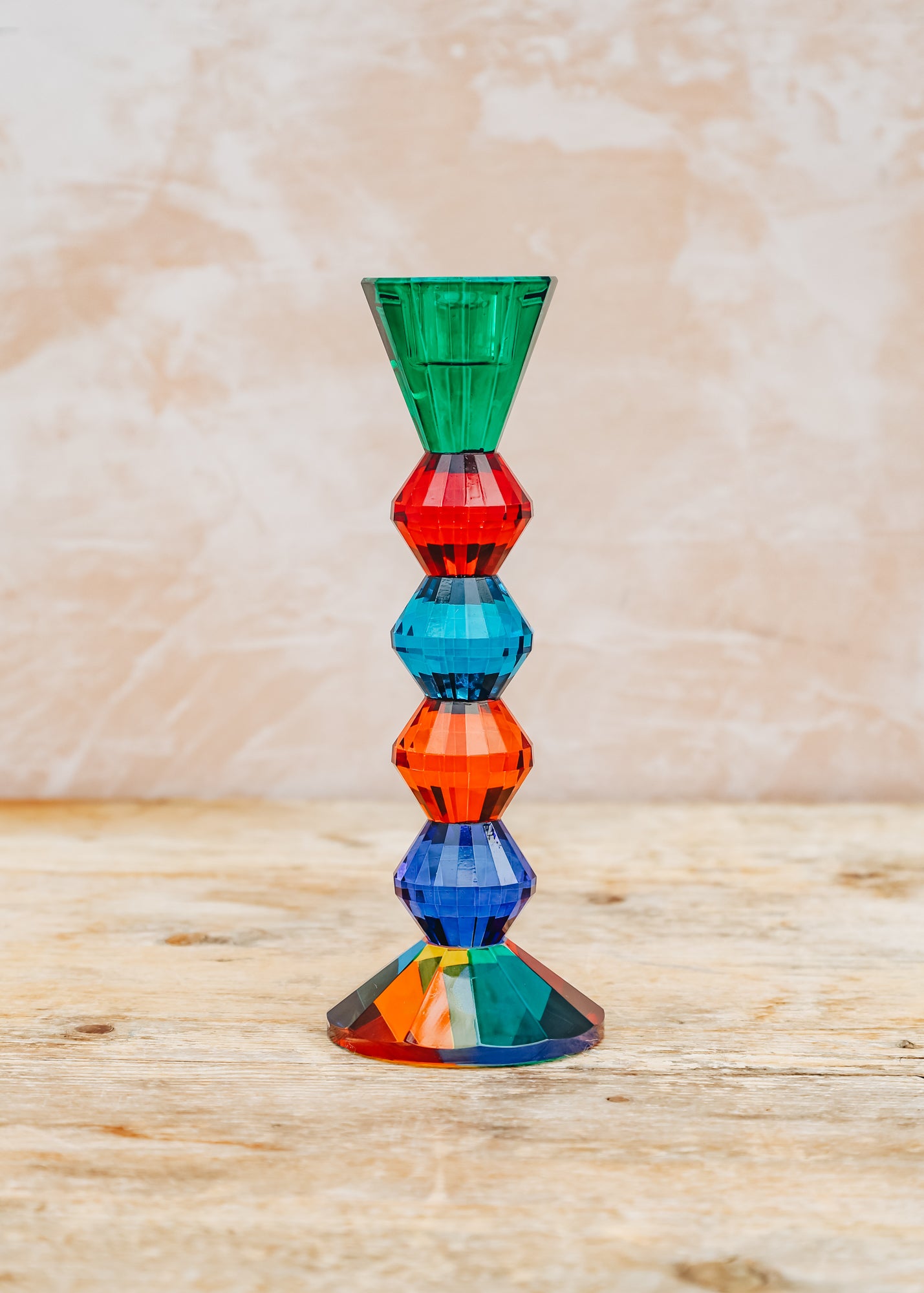 Les Ottomans Crystal Candle Holder, 22cm