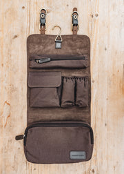 Ashwood Ashwood Liam Hanging Washbag in Brown