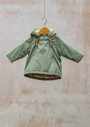 Babies' Loose Jacket in Oil Green