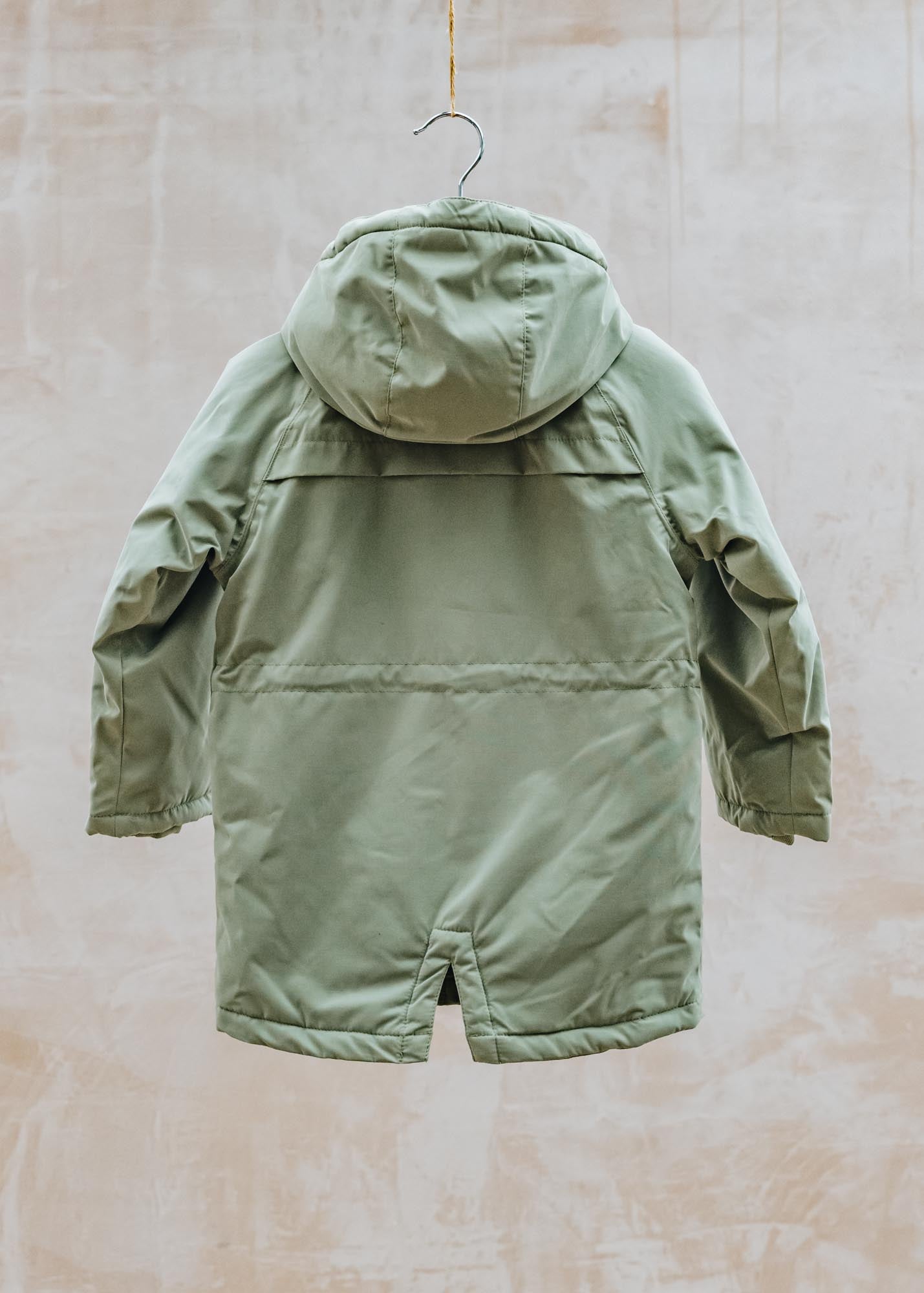 Children's Padded Jacket in Oil Green
