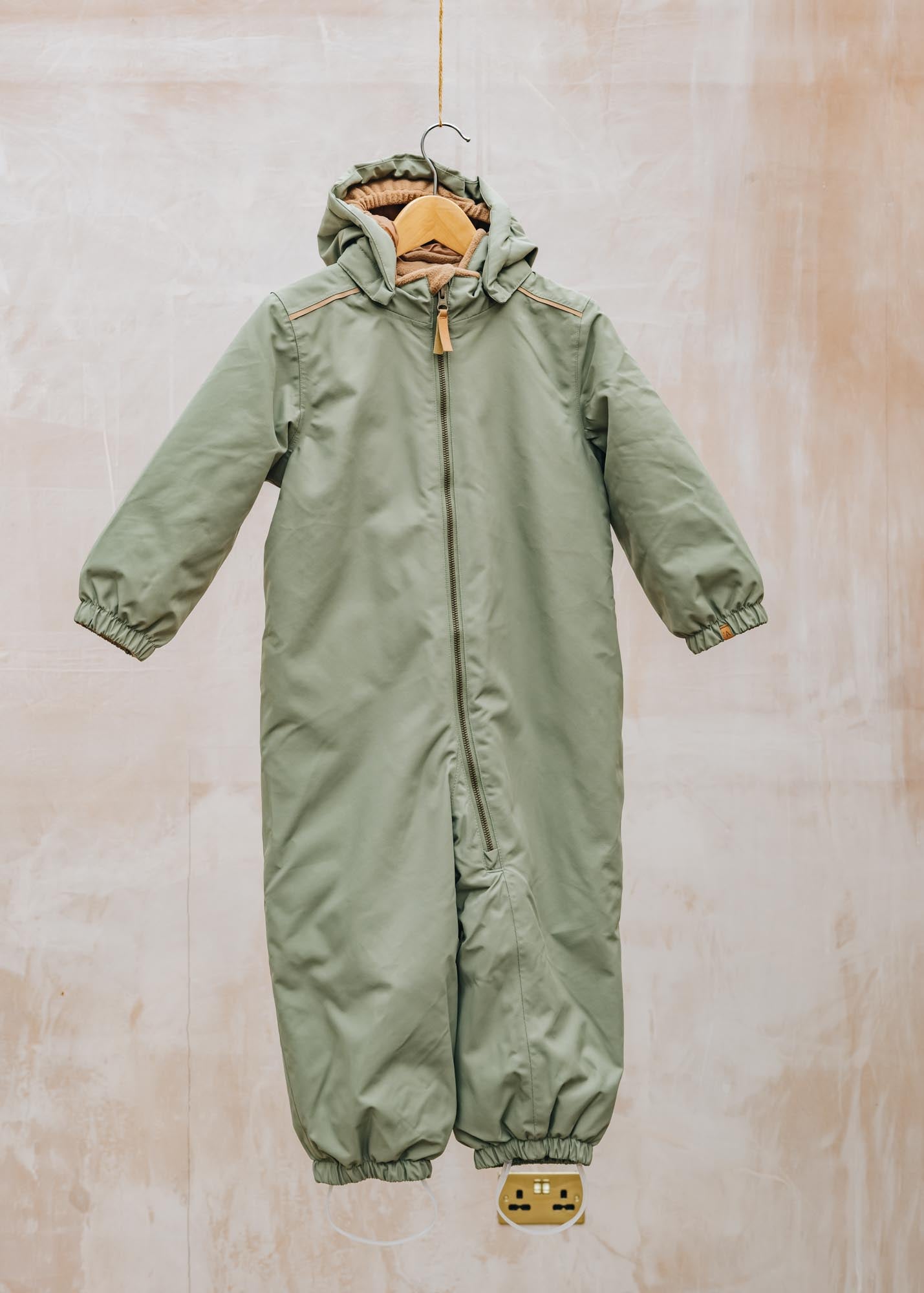 Children's Suit in Oil Green