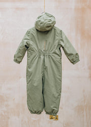 Children's Suit in Oil Green