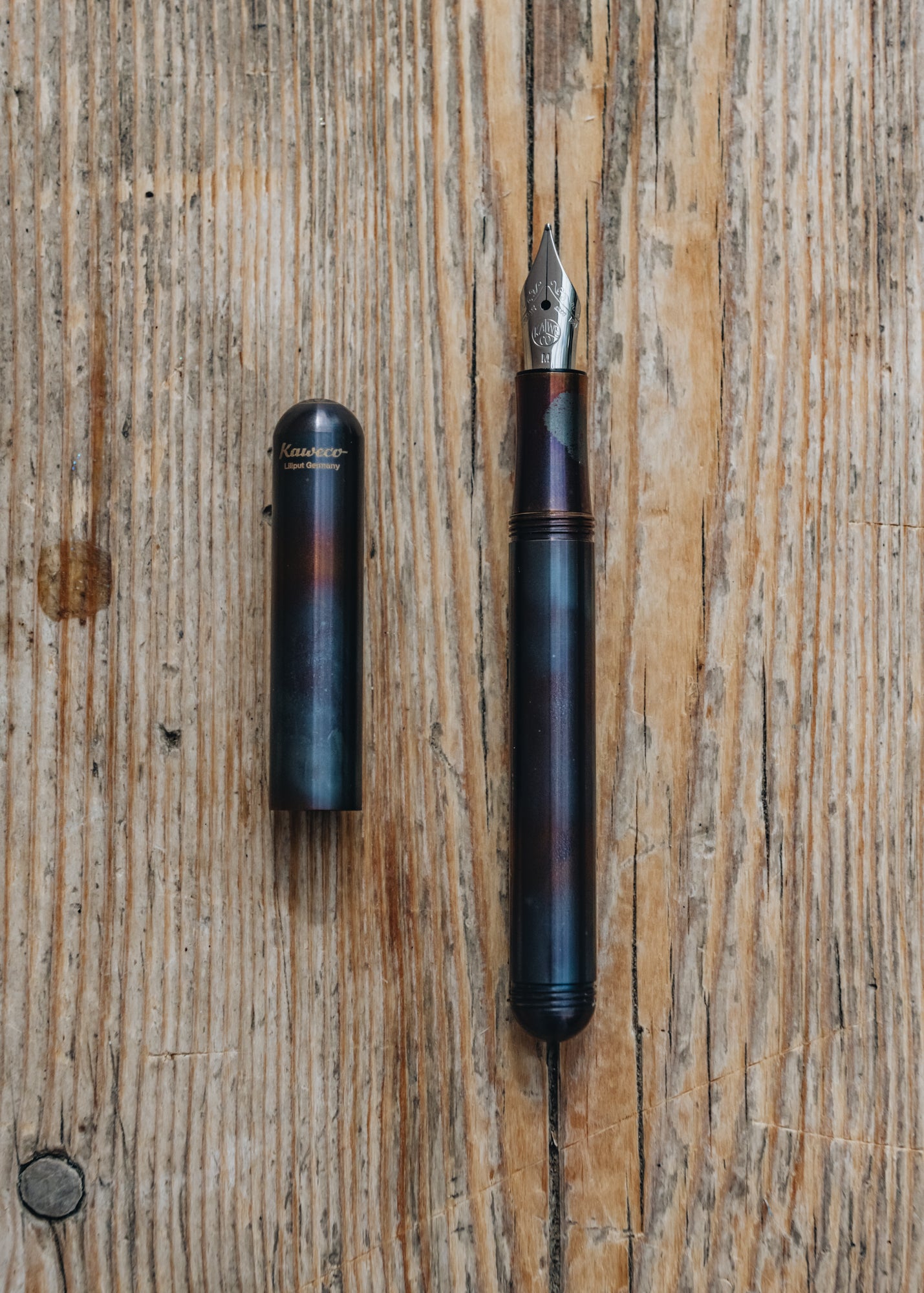 Art Angels Liliput Fountain Pen in Fireblue, Medium Nib