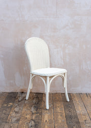 Lloyd Loom Bistro Chair in Snow White