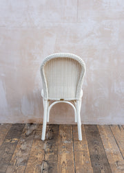 Lloyd Loom Bistro Chair in Snow White